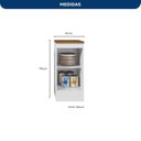 Ver imagem 3 de Balcão com Tampo 41cm 1 Porta Yescasa Unna Branco/Azul