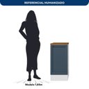 Ver imagem 5 de Balcão com Tampo 41cm 1 Porta Yescasa Unna Branco/Azul