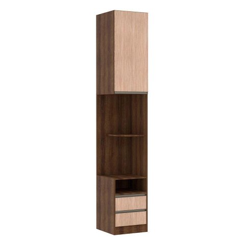 Mesa de Cabeceira Direito 1 Porta 2 Gavetas Prime Plus Luciane Móveis