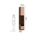 Ver imagem 3 de Mesa de Cabeceira Direito 1 Porta 2 Gavetas Prime Plus Luciane Móveis