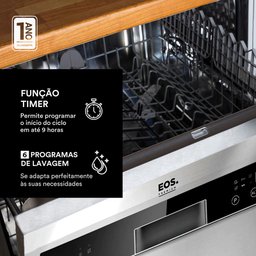 Lava-Louças EOS 14 Serviços ELL14S Prata 220V - 3