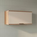 Ver mais imagens de Armário de Cozinha Aéreo Modulado 100% MDF 1 Porta Basculante 80cm Princess Yescasa Freijó/Areia Bege