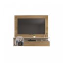 Ver imagem 3 de Painel para TV até 55 Polegadas 1 Porta 3 Nichos Black 19 Caemmun