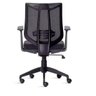 Cadeira de Escritório Diretor Aika Sem Apoio Cabeça com Apoio Lombar Preta- Frisokar - 2