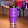 Copo Térmico Termolar Inox 590 Ml com Alça e Tampa Roxo - 4