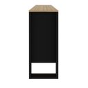 Ver imagem 5 de Armário para Escritório 3 Portas ME4147 Amêndoa/Preto - Tecno Mobili