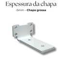 Ver imagem 5 de Kit 3 Suportes de Parede Cantoneira 10cm Mão Francesa para Prateleira Suspensa Branco