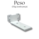 Ver imagem 6 de Kit 3 Suportes de Parede Cantoneira 10cm Mão Francesa para Prateleira Suspensa Branco
