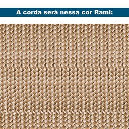 Banco Los Ozki 161 cm Madeira Eucalipto Cedro Tecido 434C Corda Redonda Rami - 5