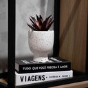 Ver imagem 2 de Cachepot Decorativo em Cerâmica Branco 14x11 Cm - D’Rossi Vaso