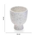 Ver imagem 5 de Cachepot Decorativo em Cerâmica Branco 14x11 Cm - D’Rossi Vaso
