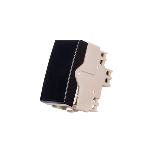 Módulo Interruptor Simples Margirius Sleek 10a Preto Ebony