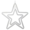 Ver imagem 1 de Decoração Varal Cordão Fio Luzes Colorida Estrela 2,5m 220v