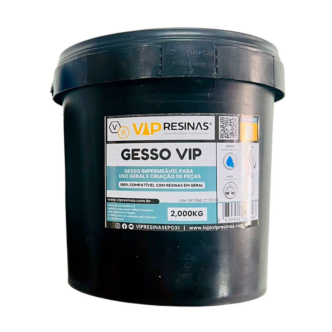 Gesso Impermeável Compativel C/resina Epóxi 3kg Vip Resinas - 5