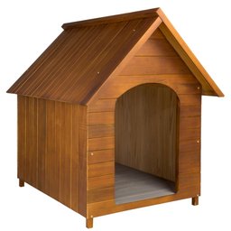 Casinha de Cachorro em Madeira Maciça N° 6 - Cerejeira - 1