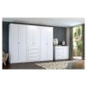 Cômoda e Guarda Roupa Casal 6 Portas Americano Branco Hp – Henn - 6