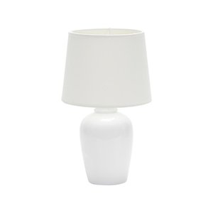 Abajur Cerâmica Pottery 32cm E-27 Branco - Taschibra