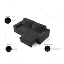 Ver imagem 5 de Sofá Capri 3 Lugares Retrátil 200cm Suede Cia Lar Móveis