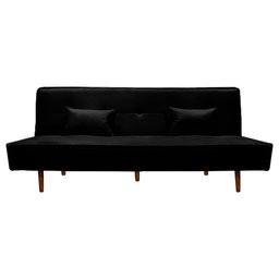 Sofá Cama Silver Reclinável Corano Preto - Speciale Home - 1