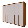 Guarda Roupa 6 Porta S/espelho Easy Space Frassino/off White - 3