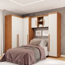 Ver imagem 1 de Guarda-Roupa Modulado 4 Peças 6 Portas 3 Gavetas Texas Marrom/Cinamomo/Off White Arenas