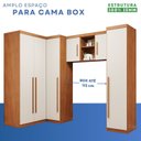 Ver imagem 5 de Guarda-Roupa Modulado 4 Peças 6 Portas 3 Gavetas Texas Marrom/Cinamomo/Off White Arenas