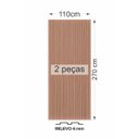 Ver mais imagens de Painel Ripado Versátil: 02 unid. 270x110cm larg. Talatto Painéis Gianduia