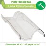 Telha Portuguesa Policarbonato Transparente 3 Peças - 6