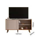 Ver imagem 3 de Rack para TV até 50 Polegadas 135,7cm New Austin Grigio/Canela