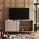 Ver imagem 1 de Rack para TV até 50 Polegadas 135,7cm New Austin Grigio/Canela