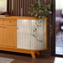 Ver imagem 3 de Buffet Mônaco 183cm 308139 Cinamomo Off White Madetec