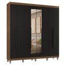 Ver imagem 3 de Guarda-Roupa Casal com Pés 8 Portas Batentes com Espelho Venus Madesa