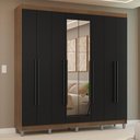 Ver imagem 1 de Guarda-Roupa Casal com Pés 8 Portas Batentes com Espelho Venus Madesa