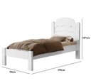 Ver imagem 2 de Cama Iris de Solteiro Branco Reforçada Moderna de Mdf