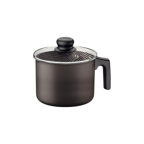 Fervedor Tramontina Paris Antiaderente Starflon Max Chumbo com Tampa de Vidro 14 Cm 1,9 L Tramontina