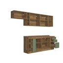 Ver imagem 5 de Armário de Cozinha Completa 100% Mdf 300cm Nogueira/verde Celeste Kappesberg