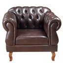 Ver imagem 1 de Poltrona Chesterfield Elisabeth Clássica Via Encanto Courano Marrom