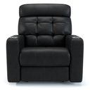 Ver imagem 2 de Poltrona do Papai Reclinável em Couro Cor Preta com Massagem Reclinação Elétrica - Modelo Nina