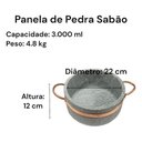 Ver imagem 4 de Jogo de Panelas de Pedra Sabão 5 Peças com Panela de Pressão 4 Litros