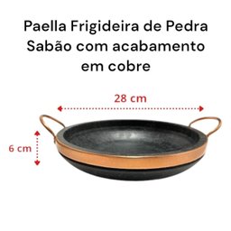 Jogo de Panelas de Pedra Sabão 5 Peças com Panela de Pressão 4 Litros - 6