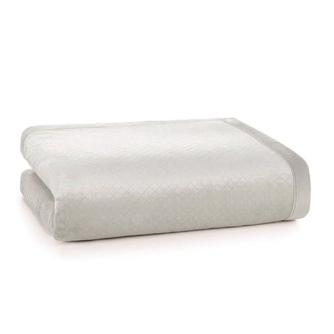 Cobertor King de Sherpa e Flanel Fleece Karsten 290x260 Cm Eliot Seda