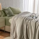 Ver imagem 3 de Cobertor King de Sherpa e Flanel Fleece Karsten 290x260 Cm Eliot Seda