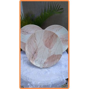 Prato Raso Rosé 28 Cm Tramontina 06 Unid em Porcelana