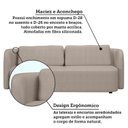 Ver imagem 5 de Sofá Living Orgânico Curvo 3 Lugares 200cm Castries Yescasa