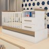 Berço Americano Multifuncional com Cama Auxiliar e 2 Gavetas em MDF Vini  - 1