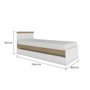 Ver imagem 5 de Berço Americano Multifuncional com Cama Auxiliar e 2 Gavetas em MDF Vini