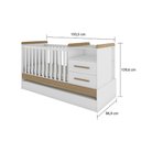 Ver imagem 4 de Berço Americano Multifuncional com Cama Auxiliar e 2 Gavetas em MDF Vini