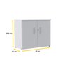 ARMÁRIO BAIXO 2 PORTAS PANDIN P25 - CINZA AB700P25 - 2