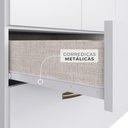 Ver mais imagens de Guarda-Roupa Solteiro Édez Luna, 4 Portas 1,55m, Off White e Touch Amêndoa