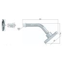 Ver imagem 2 de Chuveiro Articulado Quadrado 290337 - Blukit